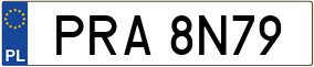 Trailer License Plate